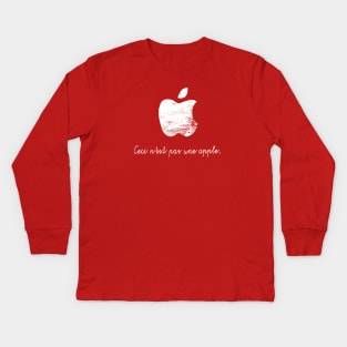Not an Apple Kids Long Sleeve T-Shirt